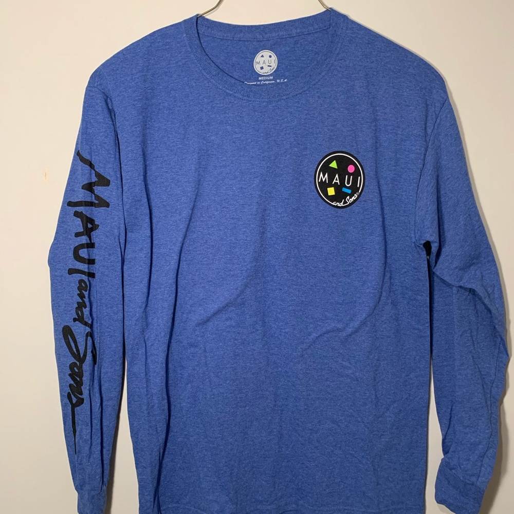 Maui and Sons Blue Long-sleeve Shirt